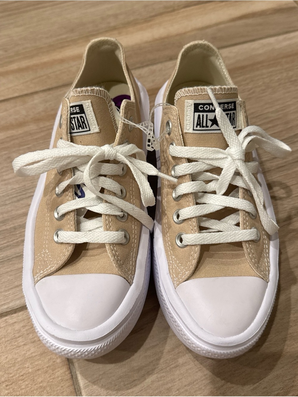 6.5W Converse Womens Chuck Taylor All Star Move Platform Low Nutty Granola - Picture 4 of 10